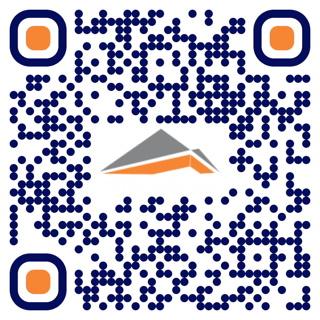 QR code linking to the Motel Marie-Dan links page